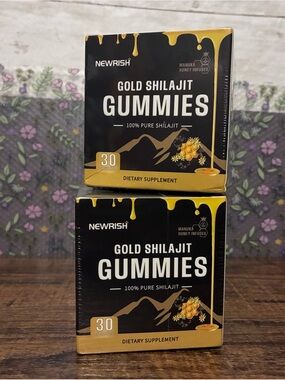 Newrish Gold Shilajit Gummies - Gold (30ct)